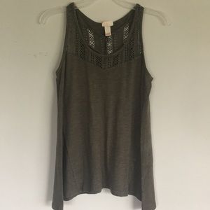 Mossimo Supply Co olive green tank top